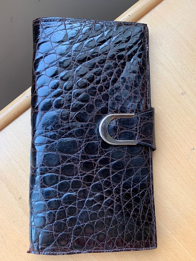 cartera, monedero, reptil, impecable