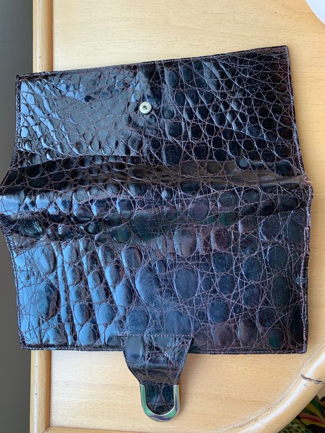 cartera, monedero, reptil, impecable