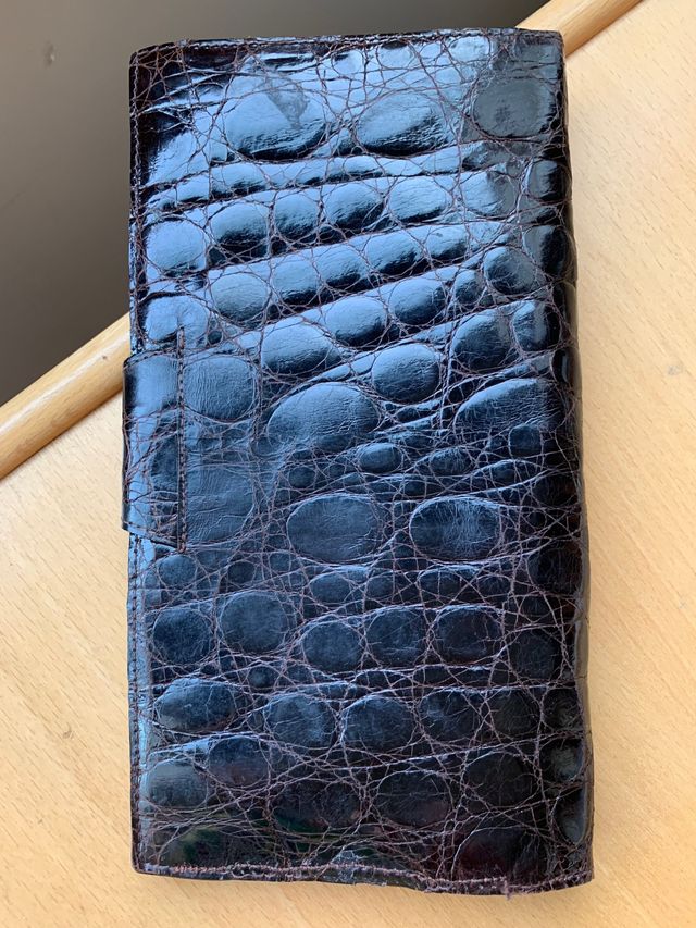 cartera, monedero, reptil, impecable
