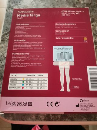 Medias largas comprensión fuerte