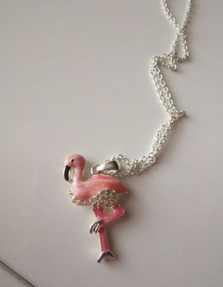 Collana fenicottero rosa