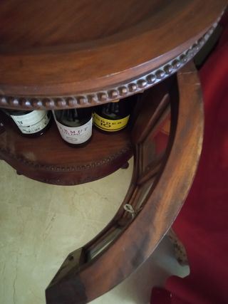 Botellero de madera vintage