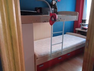 Habitacion juvenil cama tren litera 🛑últimos dias