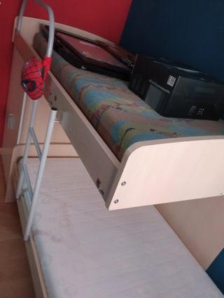 Habitacion juvenil cama tren litera 🛑últimos dias