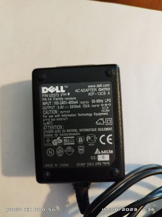 Cargador fuente alimentación DELL