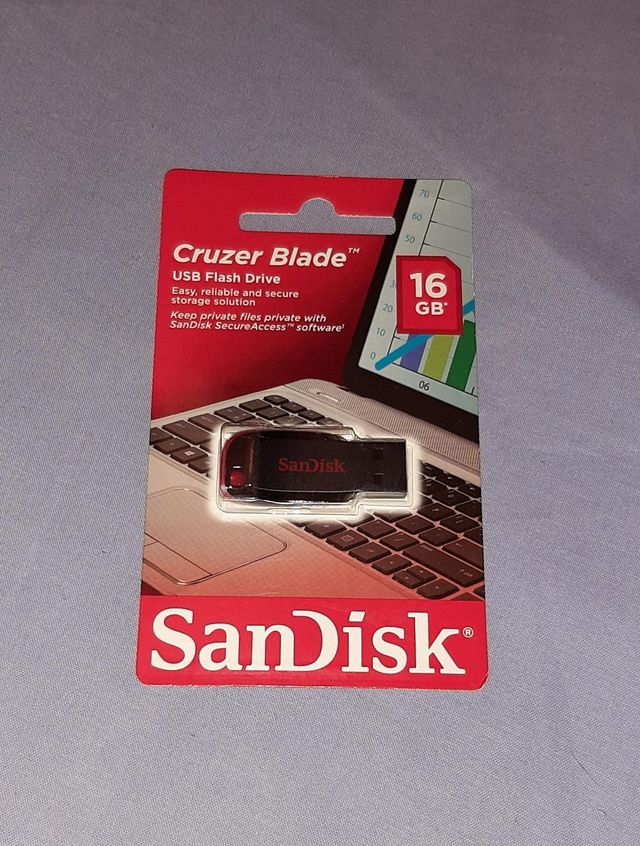 Memoria USB Pendrive 2.0, SanDisk Cruzer Blade 16