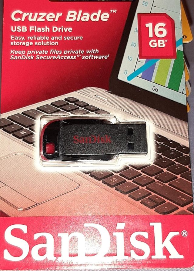 Memoria USB Pendrive 2.0, SanDisk Cruzer Blade 16
