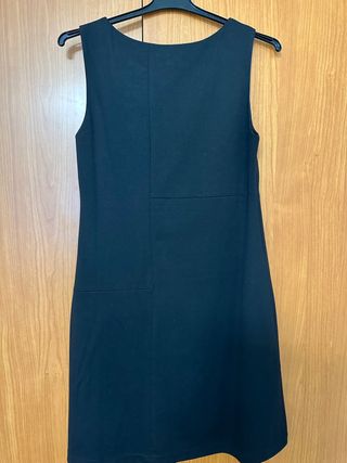 Conjunto vestido con chaqueta negro, talla 40