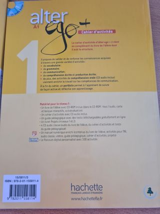 Libro y Cahier Francés Alter Ego + A1 Usado