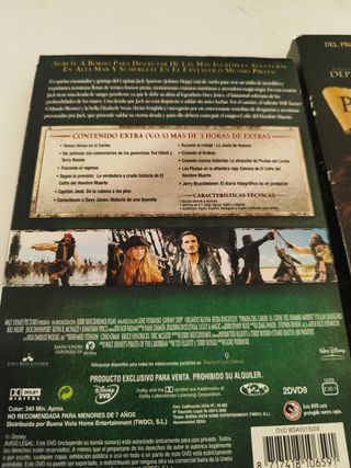 Piratas del caribe 1 y 2 ed especial dvd