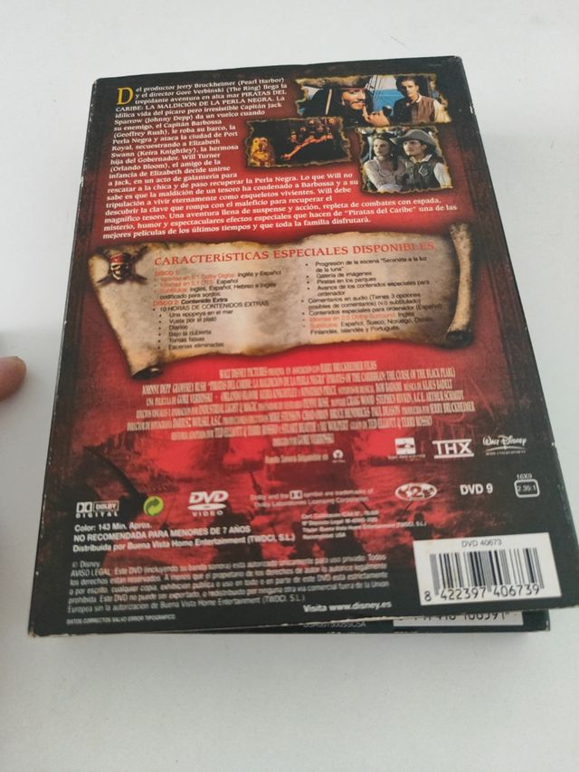 Piratas del caribe 1 y 2 ed especial dvd