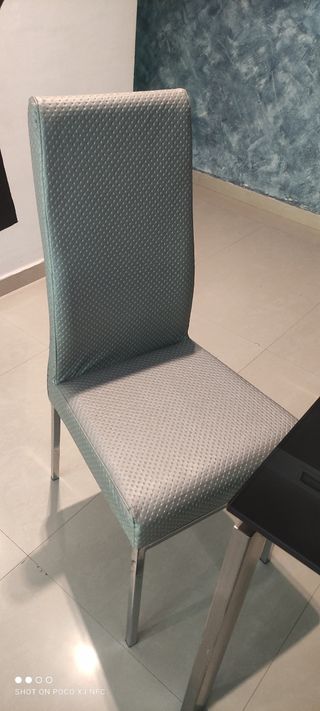 Mesa comedor cristal negro