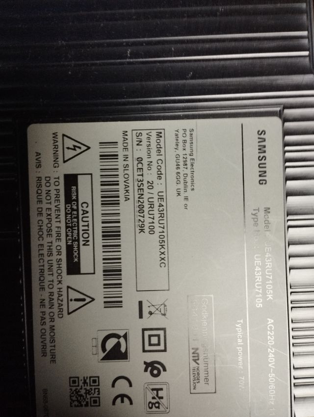 Fuente de alimentación televisor Samsung