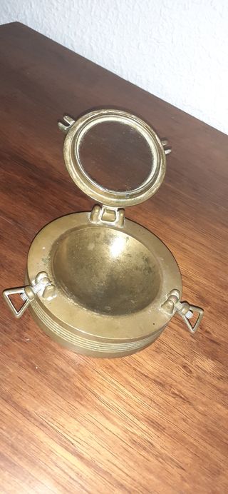 Bronce Ojo de Buey antiguo Figura náutica marinera