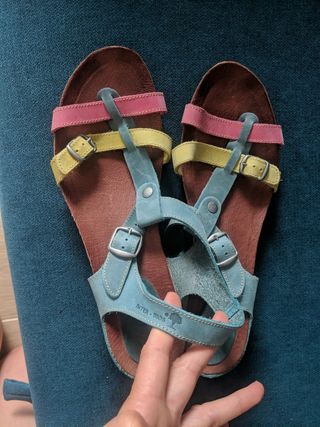 Sandalias piel talla 41 Mujer Inter-Bios