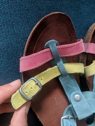 Sandalias piel talla 41 Mujer Inter-Bios