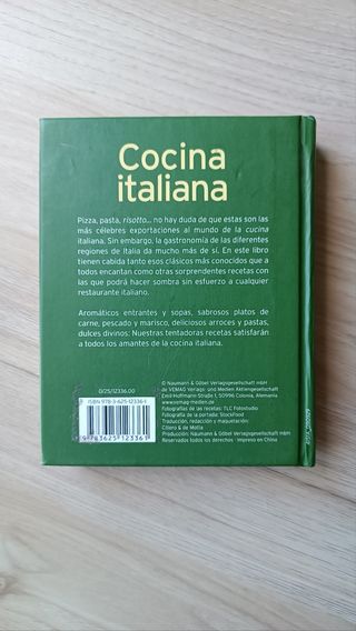 Libro cocina italiana