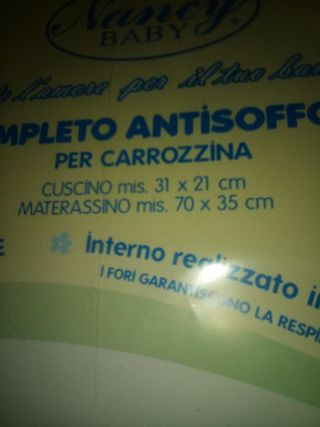 Completo cuscino+ materassino antisoffoc