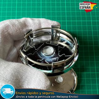 X4 Tapabujes Nissan 60mm Tapacubos Emblema llantas