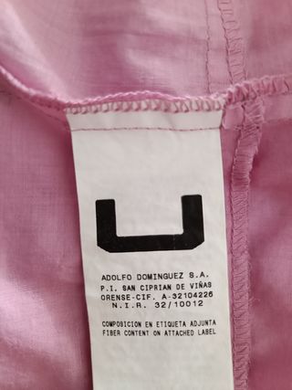 Blusa rosa Adolfo Domínguez