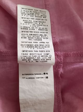 Blusa rosa Adolfo Domínguez