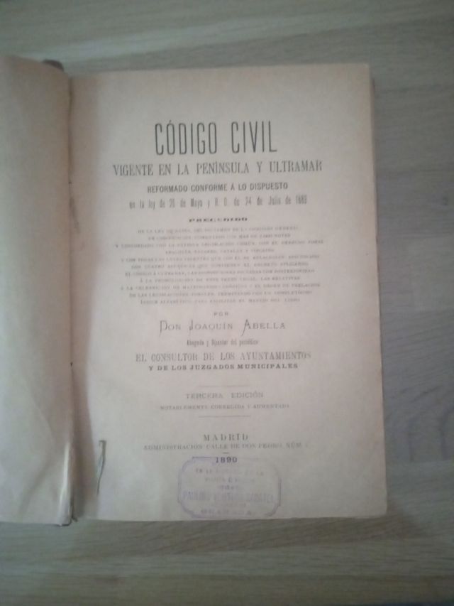 Código Civil de 1890