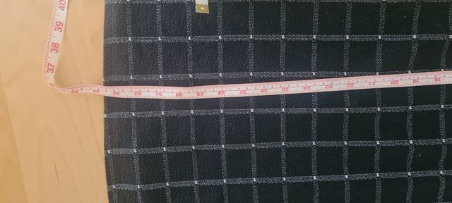 Vestido cuadros negro-blanco