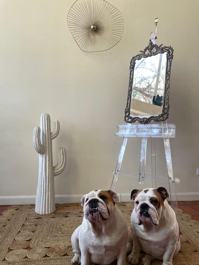 Espejo Art Nouveau Bronce