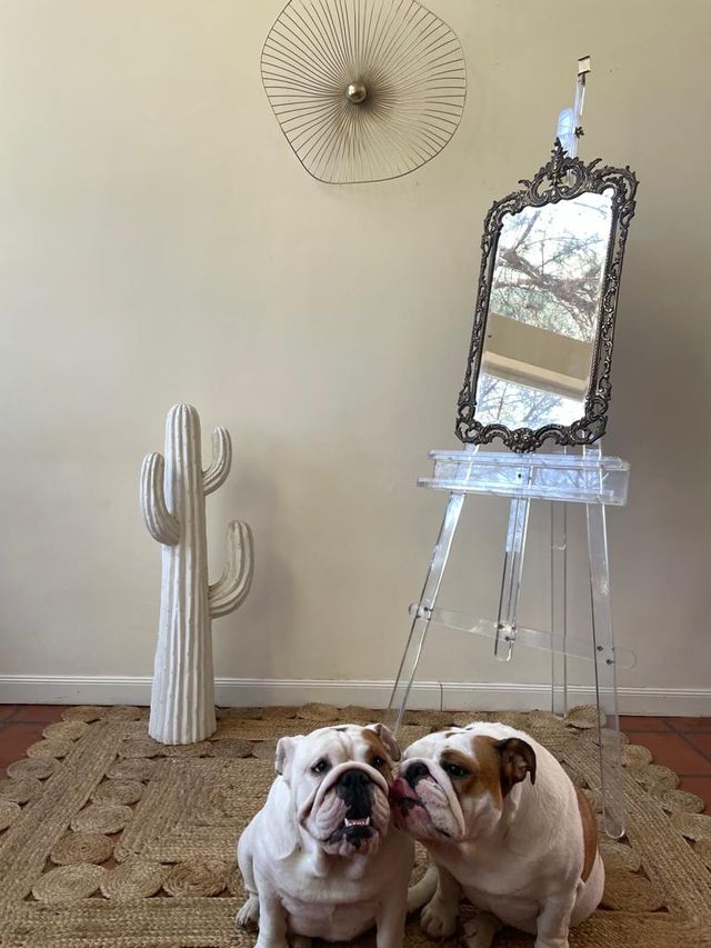 Espejo Art Nouveau Bronce