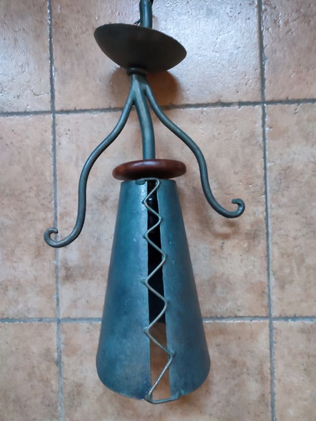 Lámpara techo forja