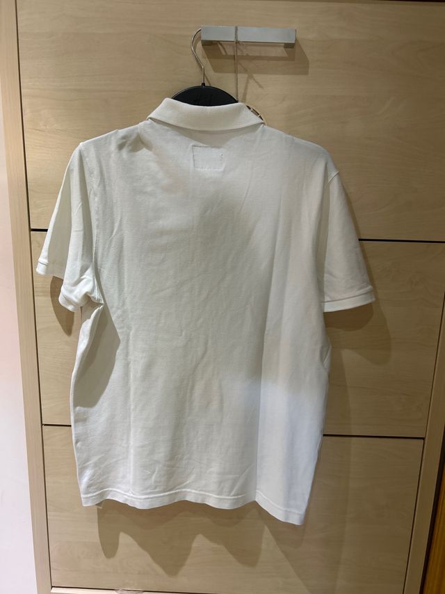 Polo blanco chico Abercrombie & Fitch talla M