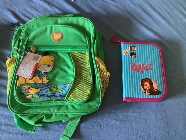 MOCHILAS/MALETAS Y ESTUCHE DE BRATZ, NUEVO, LOTE