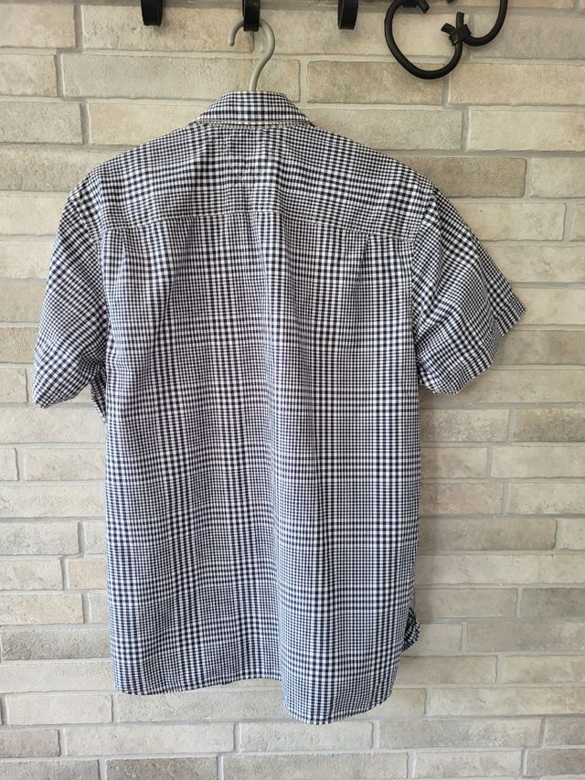 Camisa hombre cuadros manga corta XL