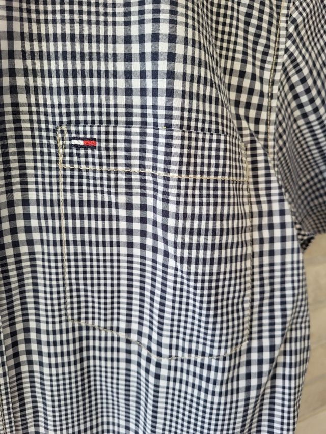 Camisa hombre cuadros manga corta XL