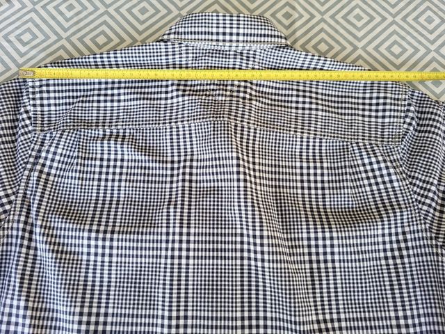 Camisa hombre cuadros manga corta XL