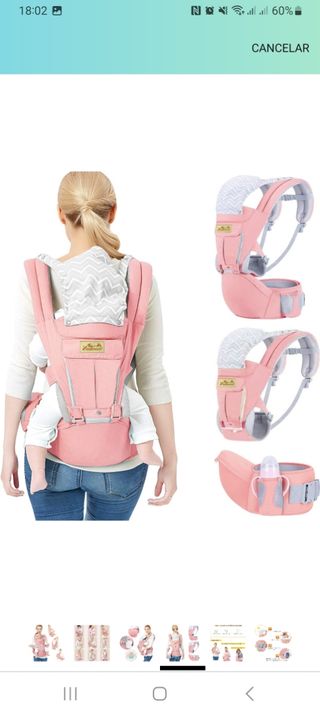 Dos mochilas portabebe mellizas