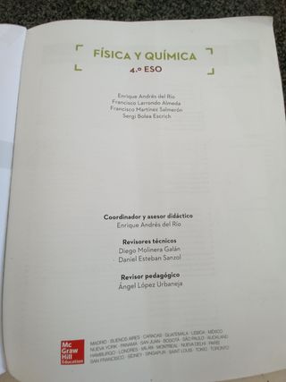 Física y química, 4 ESO