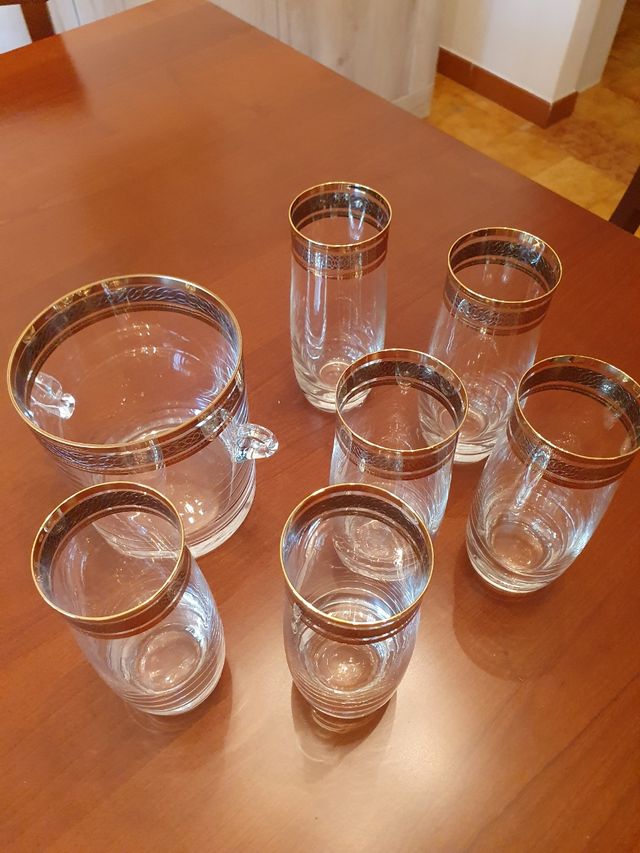 set di 6 bicchieri secchiello per ghiaccio