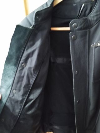 Chaqueta piel café racer moto