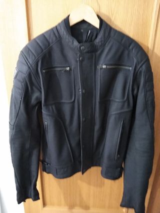 Chaqueta piel café racer moto