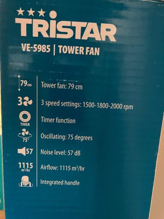 Ventilador torre Tristar NUEVO