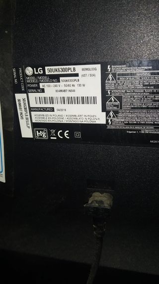 Smart tv LG 50 2018 reparar pantalla