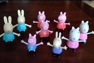Figuras Peppa Pig goma pvc