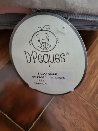 Saco silla universal pelo rosa