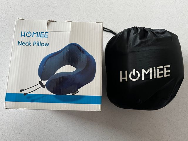 Almohada de viaje + antifaz + funda NUEVO