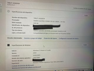 SSD Microsoft Surface Go 3 i3 da 8 GB e 128 GB