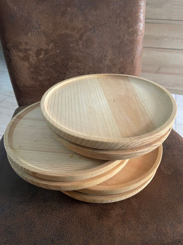 Platos de madera para tapa
