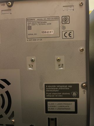 Equipo de musica con DVD SONY