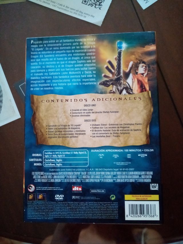 DVD Eragon Edición Especial