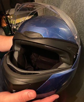 casco moto modular BMW mujer